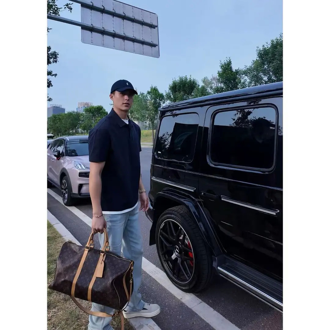 夏季索罗娜假两件POLO衫休闲高级感翻领简约夏季短袖T恤上衣男潮