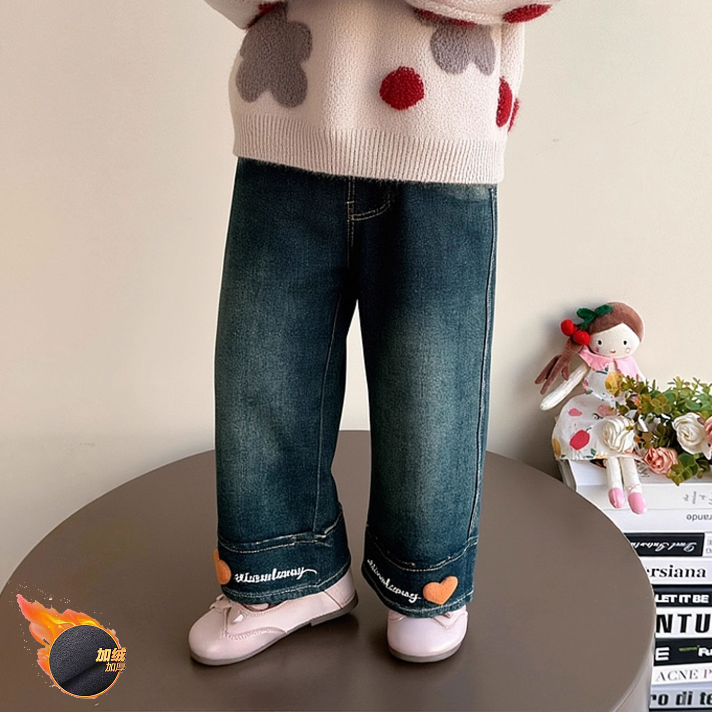 女童牛仔裤春秋款2025新款