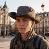 新款 渔夫帽夏季 户外男女平顶遮阳帽轻薄透气翻边帽登山防风盆帽