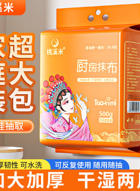 悬挂式抹布家庭装干湿两用160抽500G吸水去污家用一次性懒人抹布