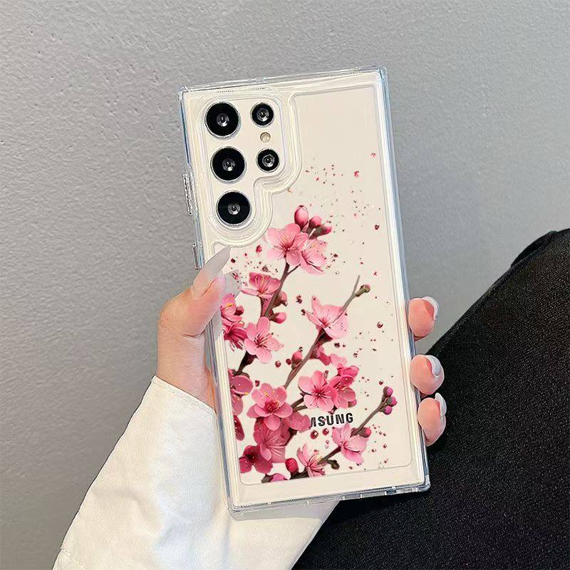 粉花适用苹果iPone17ProMax三星S25跨境Sm23FE手机壳保护套S22欧,3C数码配件,平板电脑保护套/壳,淘宝优惠券,粉丝福利购,淘宝优惠卷