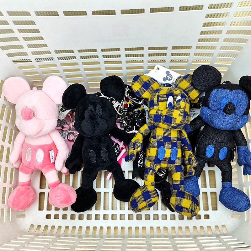 MINISO名创优品迪士尼米奇潮酷粉红甜心挂饰牛仔玩偶可爱包包挂件