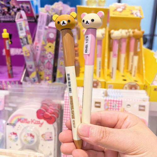 MINISO名创优品轻松小熊顺滑转动造型中性笔转转笔卡通书写笔