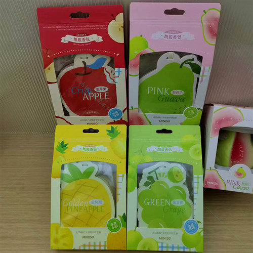 名创优品水果乐园纸质香包