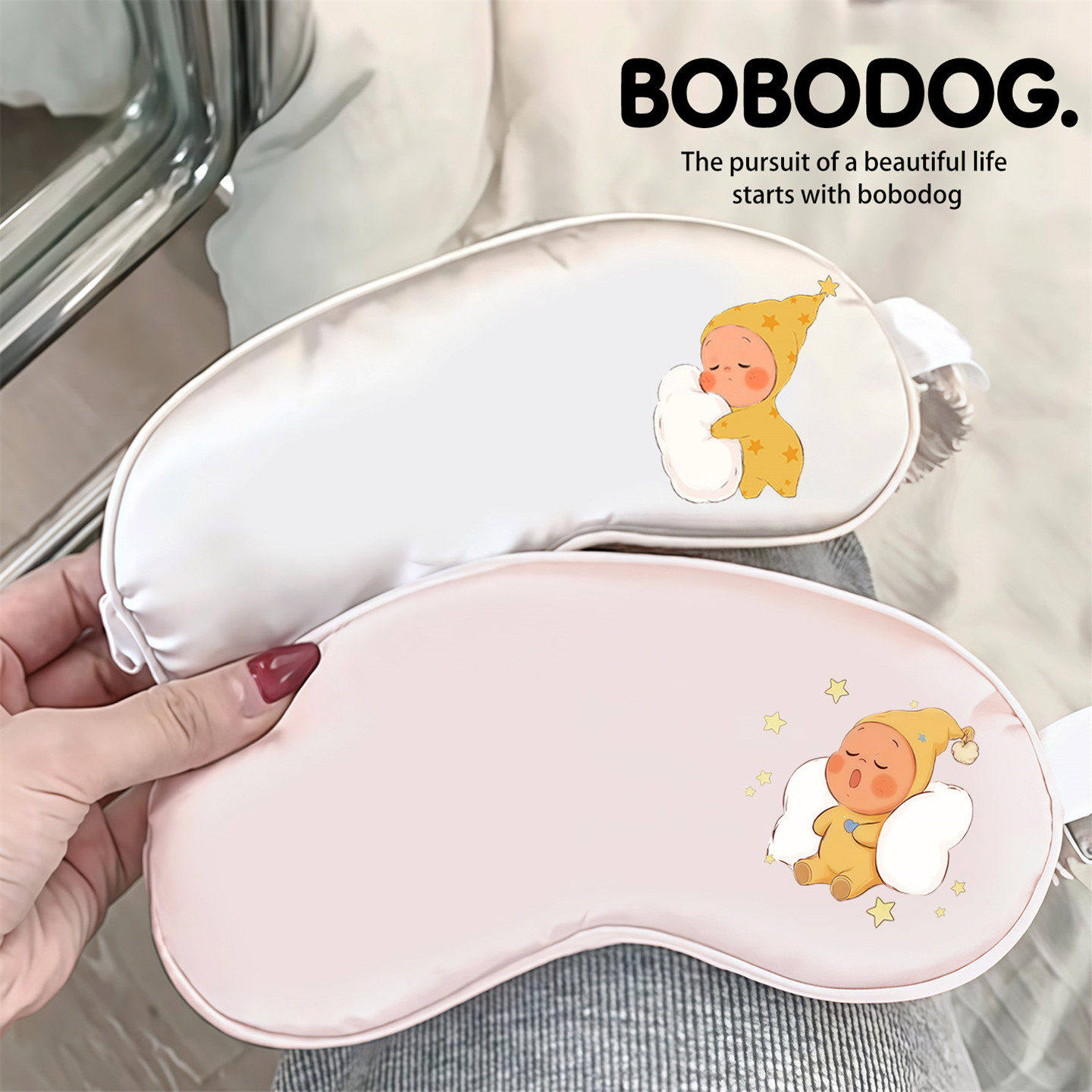 遮光睡眠眼罩真丝成人睡觉护眼可爱缓解眼疲劳小学生宿舍午睡专用