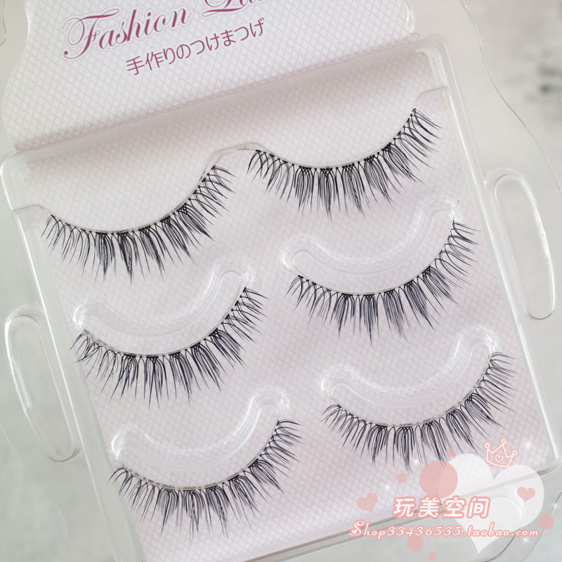 磨尖假睫毛拉长加浓簇状逼真电眼