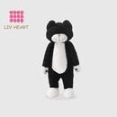 日本LIVHEART茶米猫公仔玩偶睡觉抱猫咪毛绒玩具娃娃床上送女友