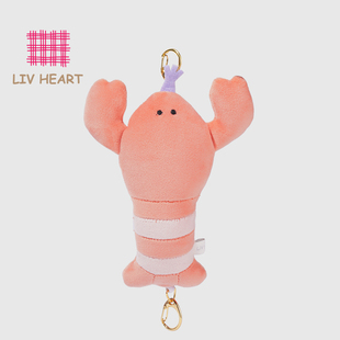 LIVHEART 龙虾挂件玩偶包包挂饰毛绒玩偶钥匙扣 办公室物语
