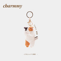 LIVHEART Japanese-style sorry Cat plush healing pendant doll Cat doll keychain Birthday gift for women thumbnail 4