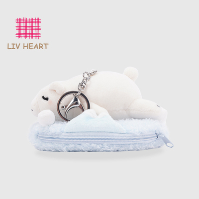 LIVHEART北极熊卡包挂件钥匙扣