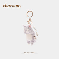 LIVHEART Japanese-style sorry Cat plush healing pendant doll Cat doll keychain Birthday gift for women thumbnail 2