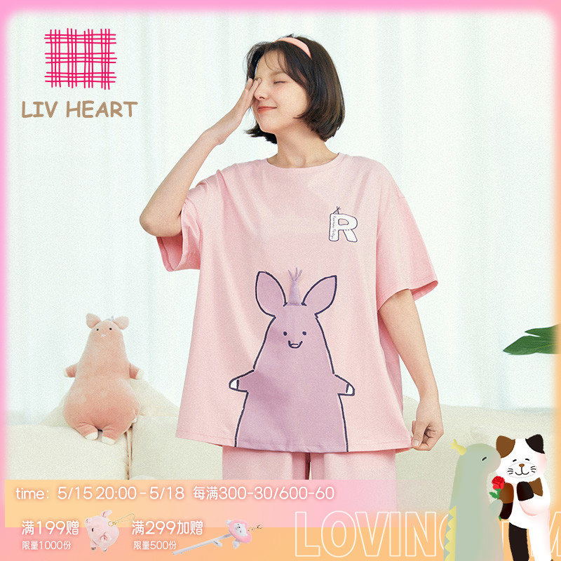 LIVHEART夏季情侣家居服