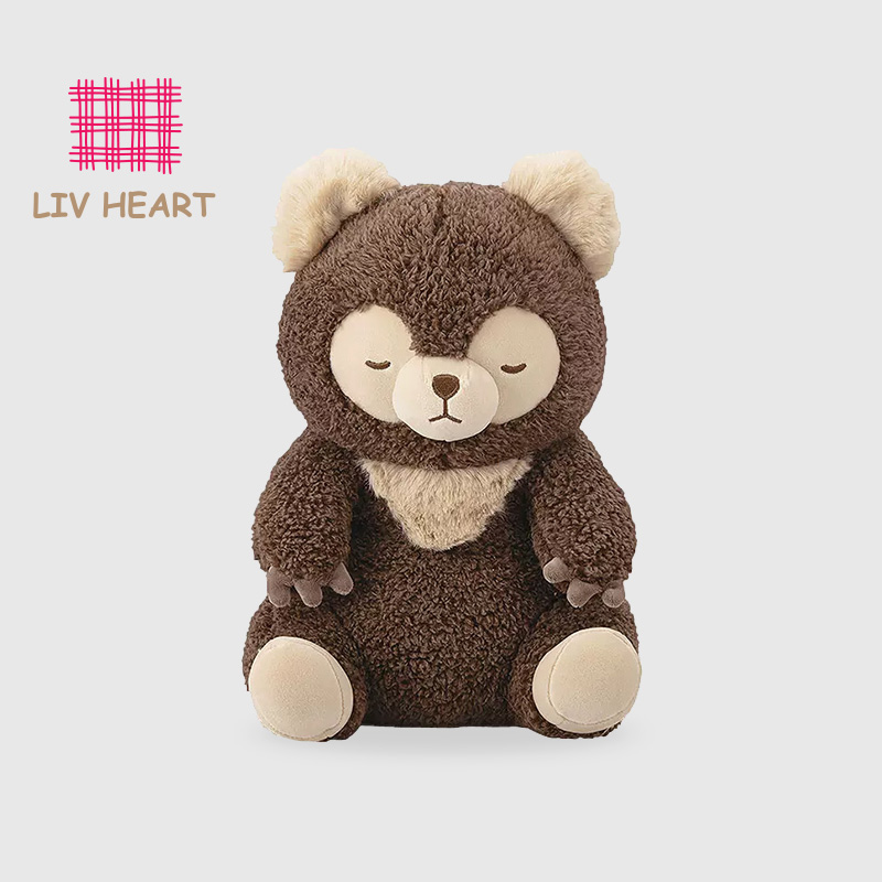 日本LIVHEART松鼠毛绒抱枕