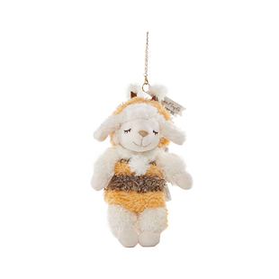 LIVHEART 丽芙羊日记 蜜蜂小羊钥匙链公仔挂件挂饰毛绒钥匙扣