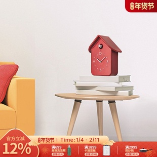 guzzini意大利进口小房子造型挂钟布谷鸟报时儿童房创意装饰钟