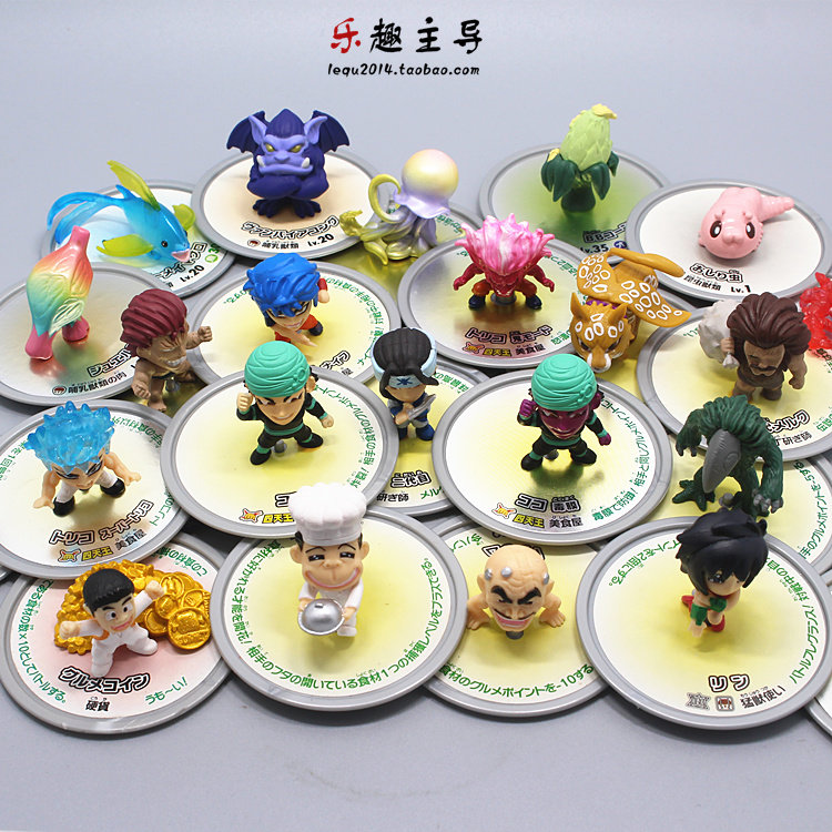 正版散货万代美食的俘虏模型 四天王阿虏小松泰利摆件公仔玩具