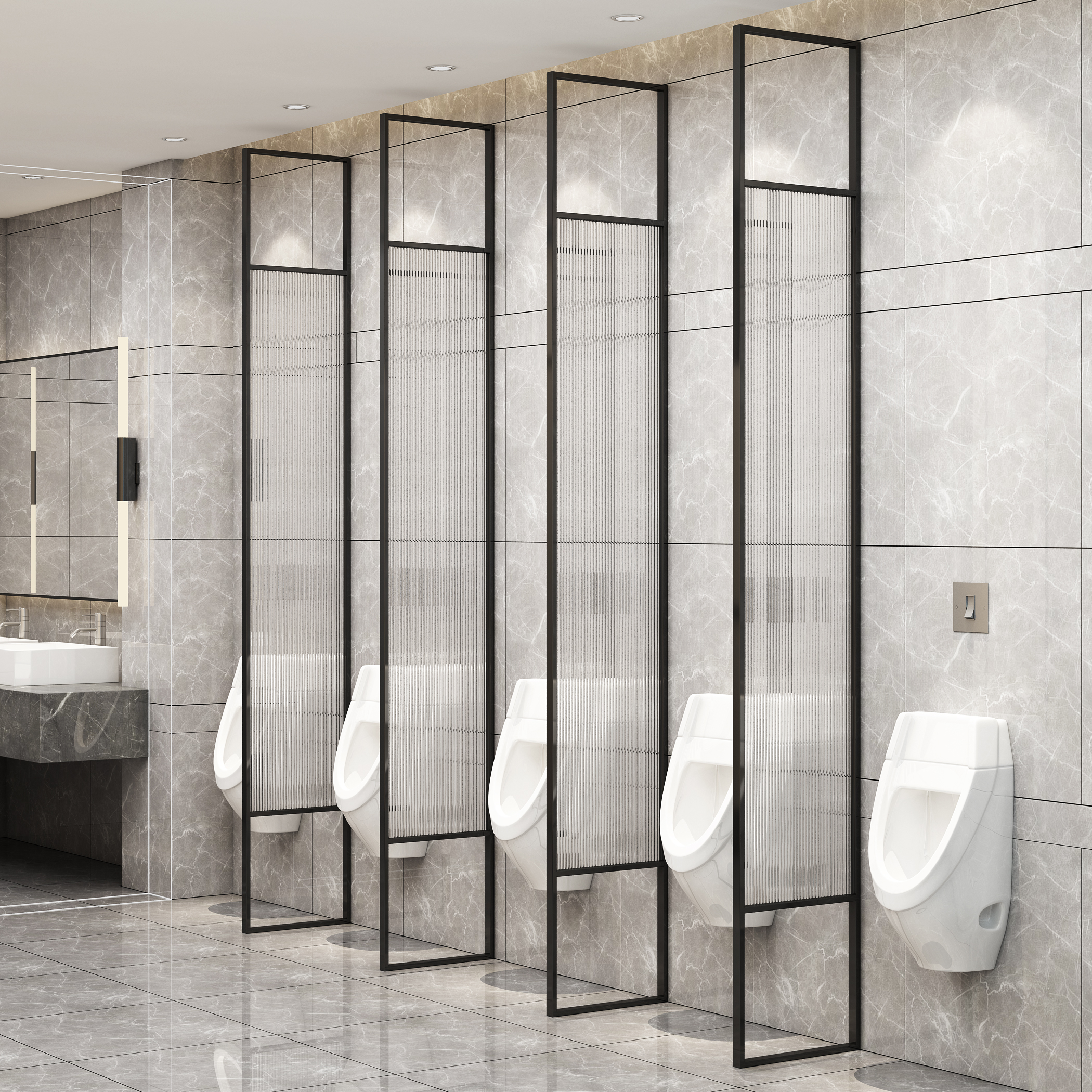 卫生间隔断板不锈钢挡板