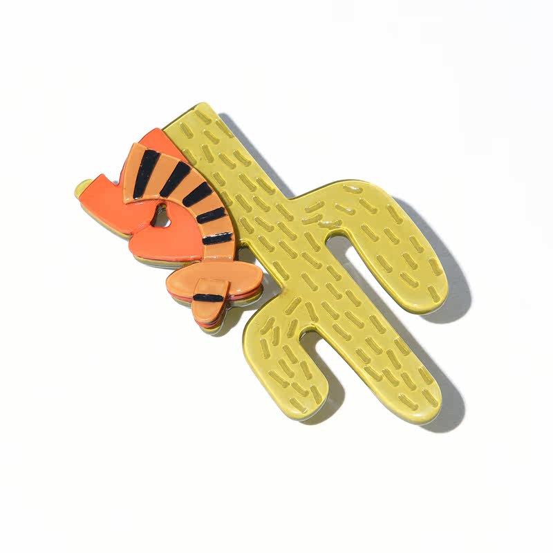 Broche femme MASFERSU en résine - Ref 1173657 Image 4