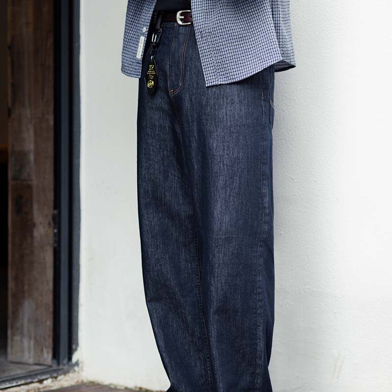 莱赛尔防褪色12oz原色直筒牛仔裤