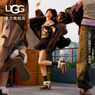 UGG秋季新款女士舒适溢毛可拆卸挂饰款雪地靴明星同款 1180434
