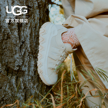 UGG春季男女同款舒适随性系带厚底波浪鞋休闲鞋明星同款 1161830