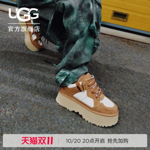UGG厚底双系带低帮梅尔休闲鞋