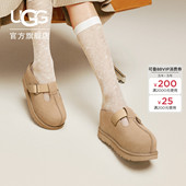 厚底增高休闲玛丽珍鞋 舒适炫金半拖鞋 1167550 女士时尚 UGG春季