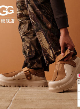 UGG低帮厚底魔术贴束带休闲鞋