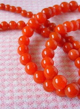 十五年前老工料保山南红玛瑙项链██塔形