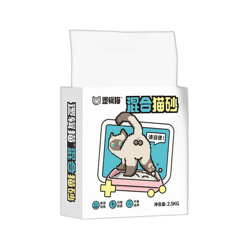 逻辑猫猫砂混合豆腐砂膨润土猫砂图片