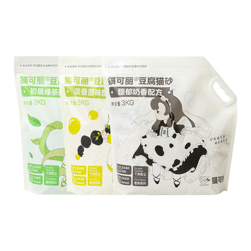 猫可丽豆腐猫砂奶香味结团少尘