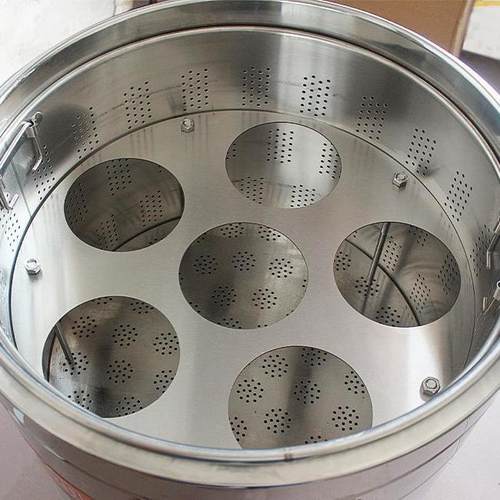 不锈钢粉篱架蒸片圆形煮面漏不锈钢灶台座煮面炉商用麻辣烫隔离网