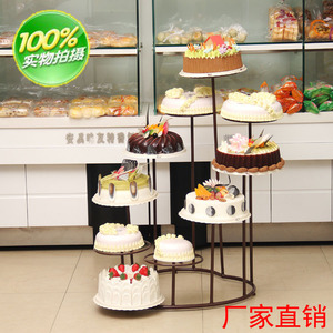 欧式铁艺多层生日蛋糕支架 创意心形十层蛋糕展示架 糕点婚庆道具