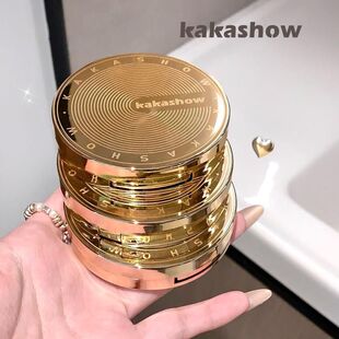 kakashow柔雾丝滑定妆粉饼防水防汗自然清透哑光遮瑕补妆提亮C449