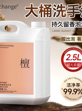 starchange2.5L植萃香氛洗手液大桶补充装持久留香温和护手可代发
