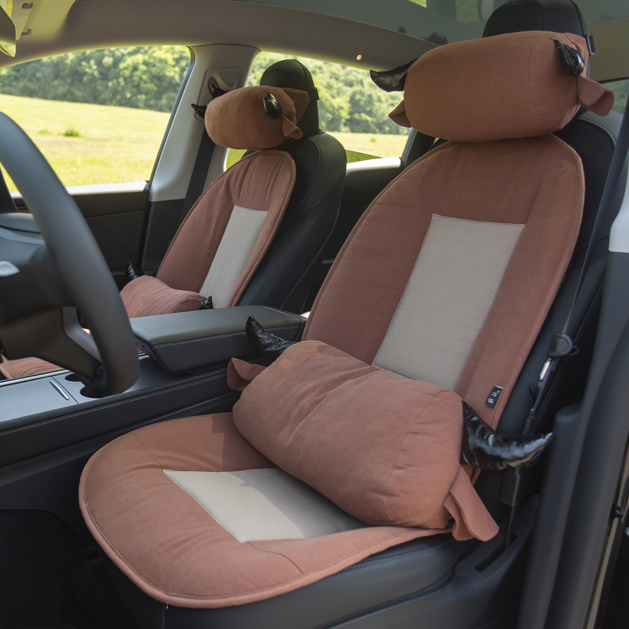 淡饭四季棉麻独特坐垫个性