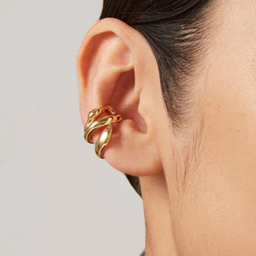 欧美钛钢耳环耳饰轻奢高级感无洞耳夹earrings跨境不锈钢饰品