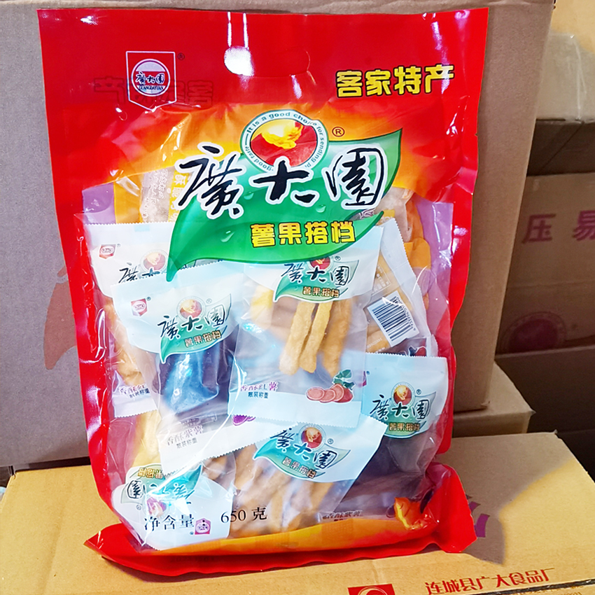 广大园香脆地瓜干混搭大礼包650g 香酥红薯条 紫薯 拔丝 连城特产