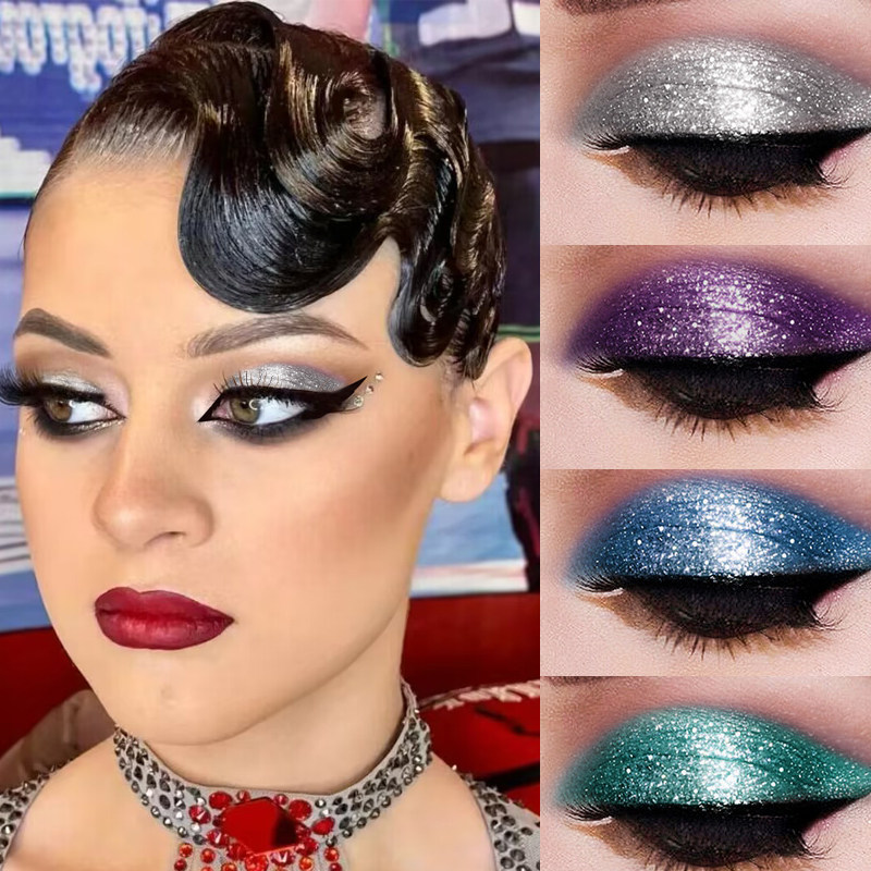 拉丁舞眼影少儿专用眼部妆容国标舞眼妆摩登舞拉丁比赛专业工具,运动/瑜伽/健身/球迷用品,拉丁舞配件,淘宝优惠券,粉丝福利购,淘宝优惠卷