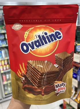 临期特卖特价进口Ovaltine阿华田迷你麦芽巧克力威化饼干100g零食