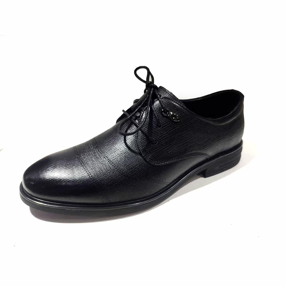 保罗盖帝西装男鞋男士伴郎黑色新郎商务正装软底婚礼工作休闲皮鞋