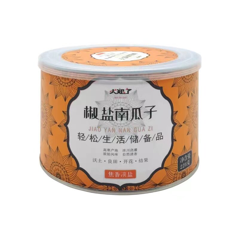 新疆火知了椒盐南瓜子罐装零食