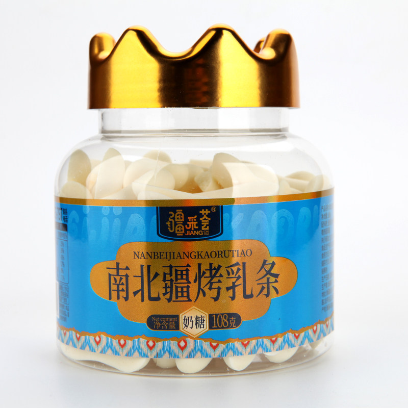 新疆特产疆采荟烤乳条108g罐装