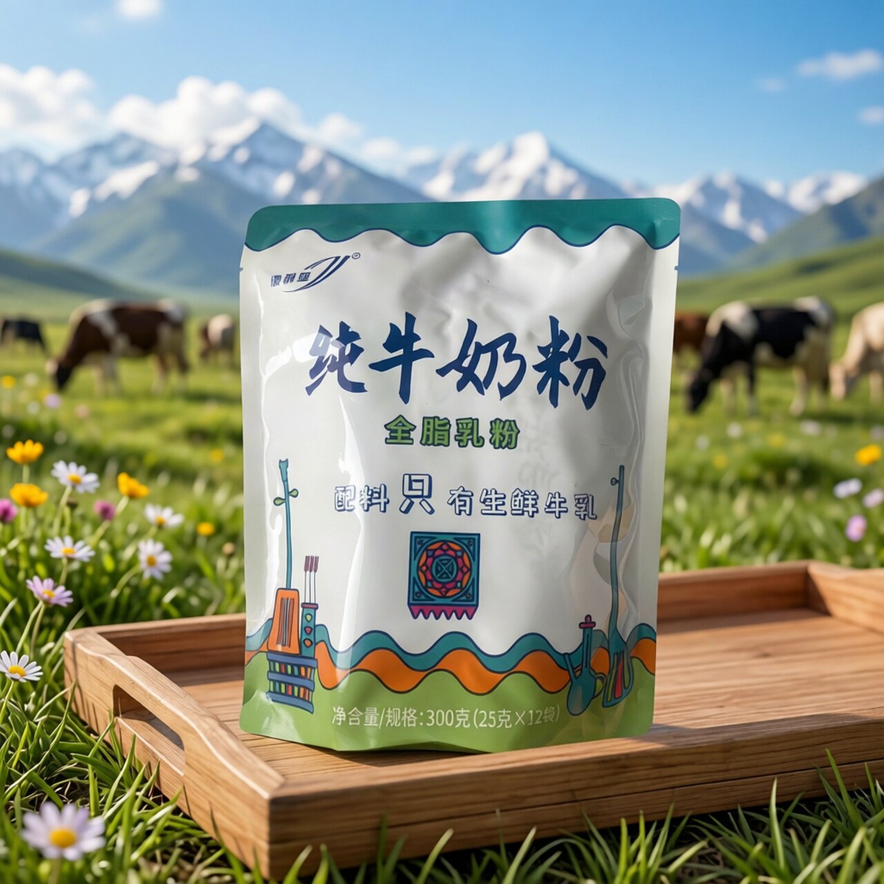 澳利亚全脂纯牛奶粉300g新疆直发