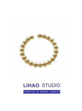 LIHAO轻奢小众精致戒指女ins韩国简约百搭个性时尚开口叠戴关节戒