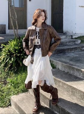 春秋冬季新款皮衣百搭 外套女