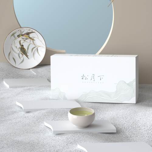 松月下 云南古树红茶 白茶 甘甜养生茶 便携mini小茶饼 5gx12