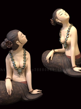 石湾公仔家居客厅中式风美女摆件