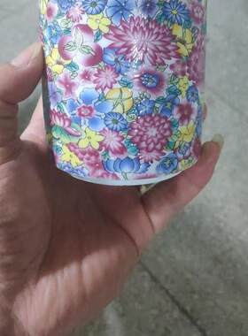 珐琅彩茶叶罐兴进唐陶瓷复古