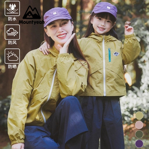 女童冲锋衣2026春秋亲子装户外